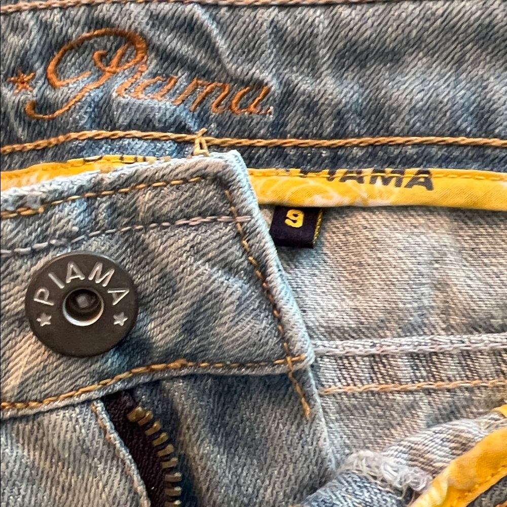 PIAMA VINTAGE Distressed Denim Skirt - Picture 8 of 10
